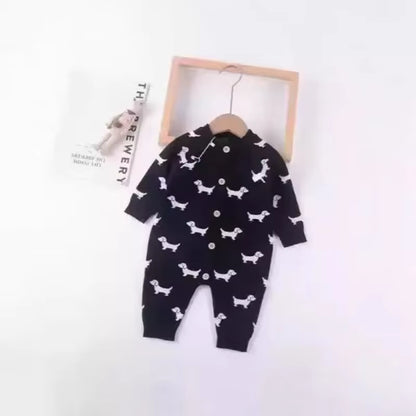 SnugTale – Cartoon Knit Sweater Jumpsuit for Babies & Toddlers